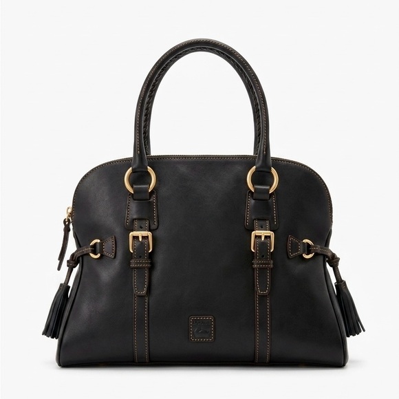 Dooney & Bourke Handbags - Dooney & better Bourke Forentine Domed Buckle Satchel Black Leather